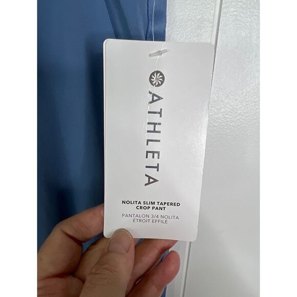 Athleta Nolita Slim Tapered Crop Pant in Sky Blue Size 14T NWT - Picture 4 of 9